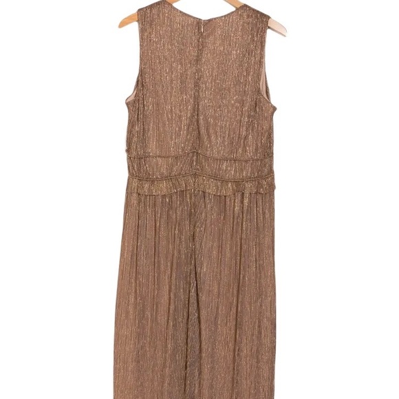 TAYLOR DRESSES Crinkle Metallic Chiffon Dress - Picture 7 of 10